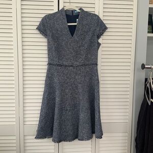 J.McLaughlin Zinnia Fit and Flare Tweed Dress; size 6